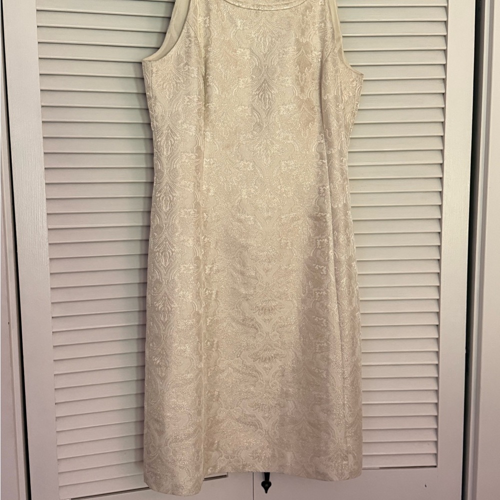 SOLD Ann Taylor Cream Halter Dress
